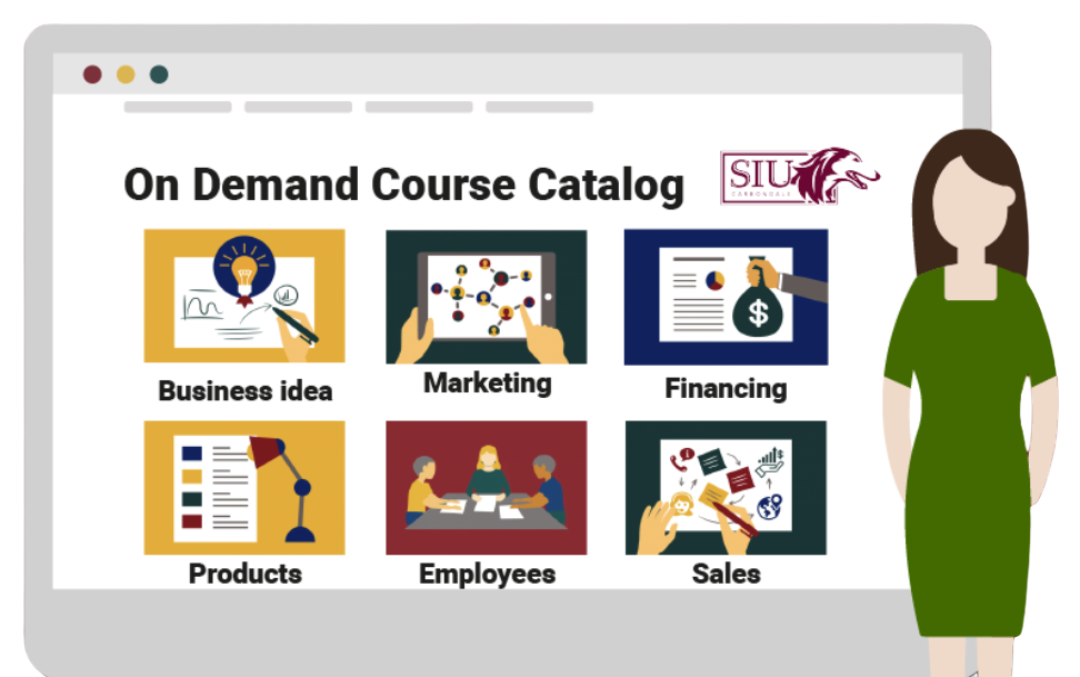 Graphic image of course catalog
