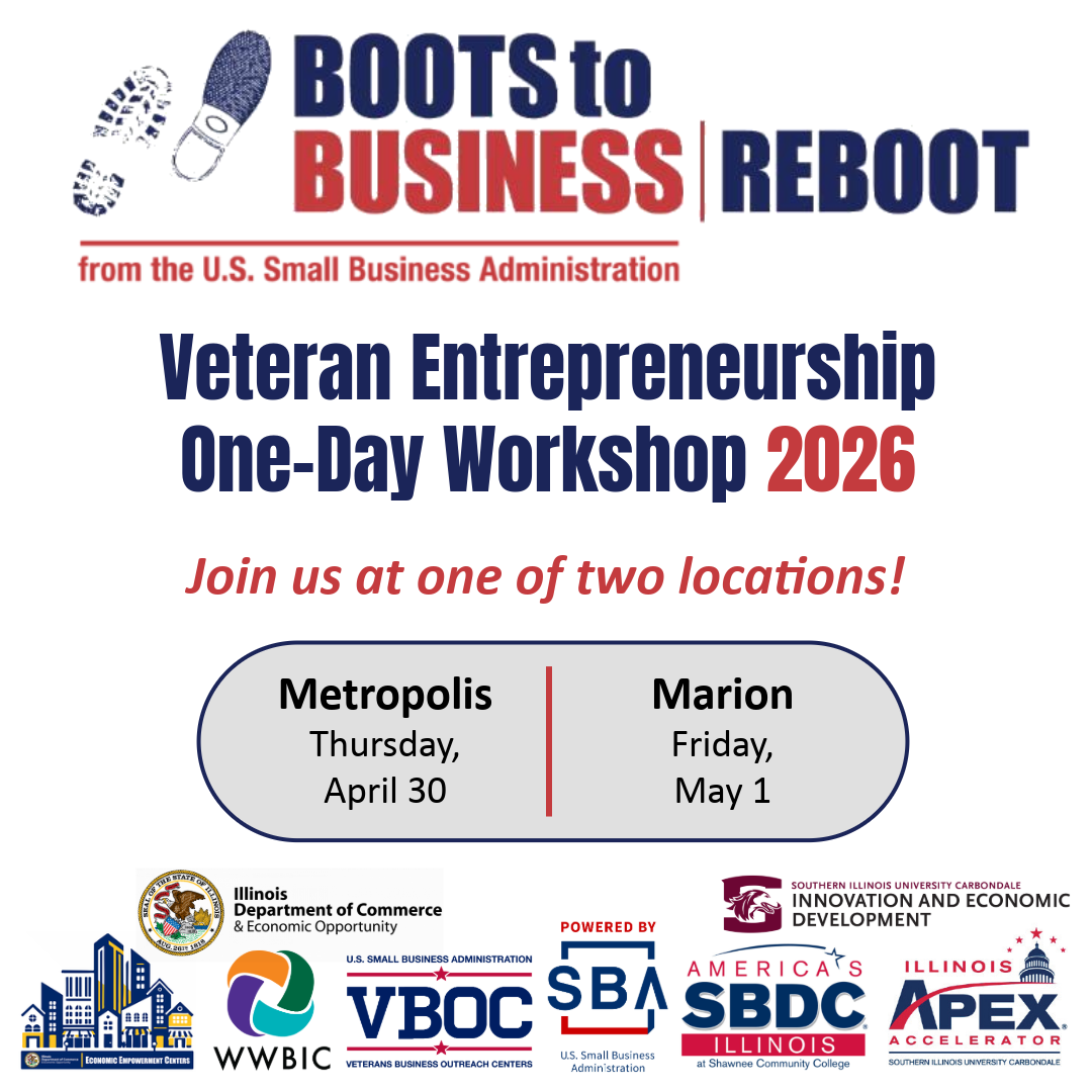 Boots to Business Reboot Veteran Entrepreneurship Workshop 2026 promotional graphic